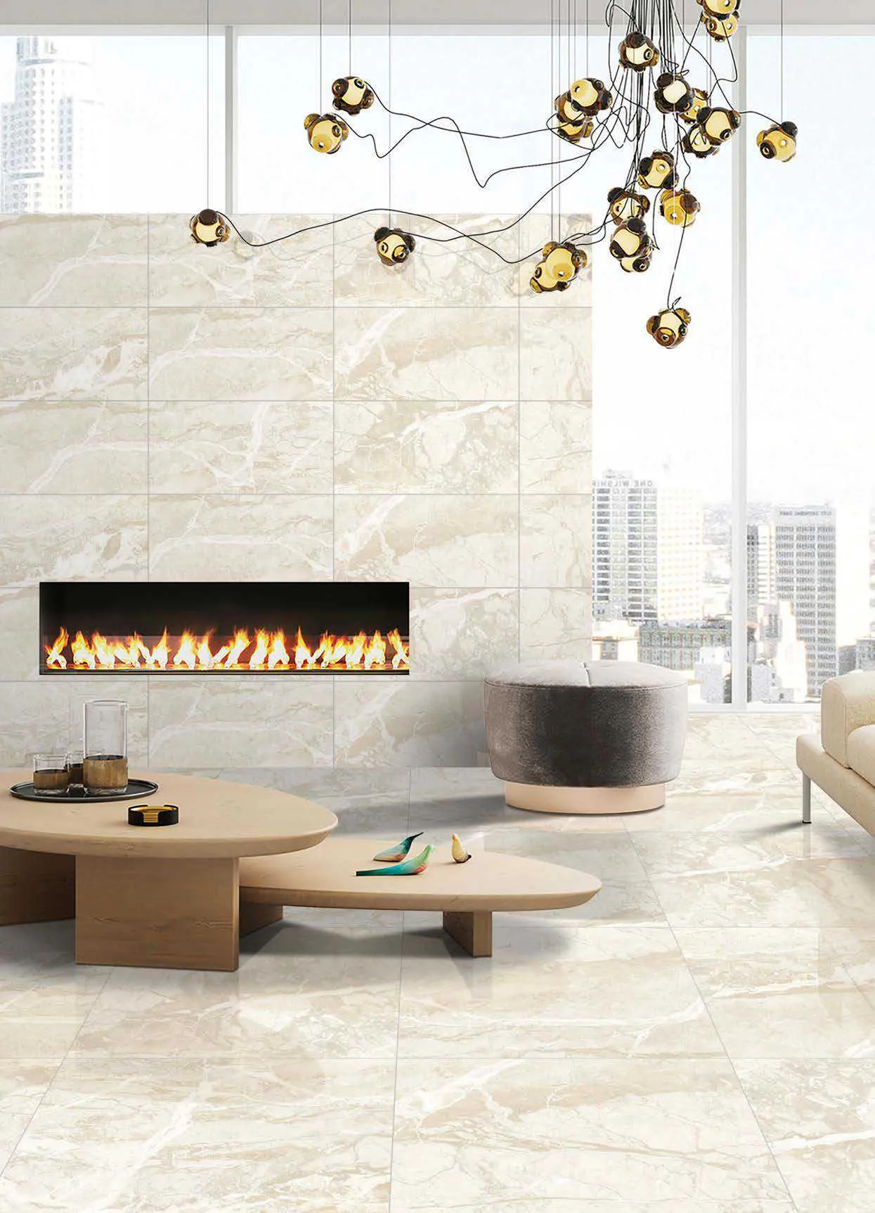 Керамогранит Premium Brecia creame 